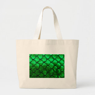 fish scales large tote bag
