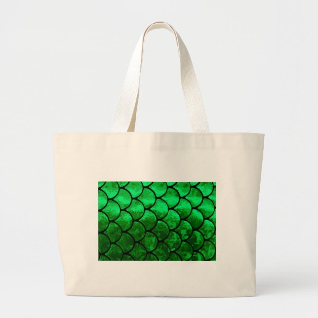 fish scales large tote bag (Front)
