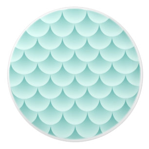 Fish Scales Pattern Ceramic Knob