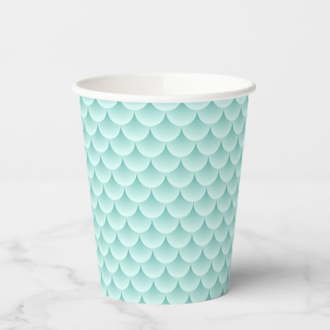 Fish Scales Pattern Paper Cups (Left)