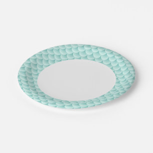 Fish Scales Pattern Paper Plate