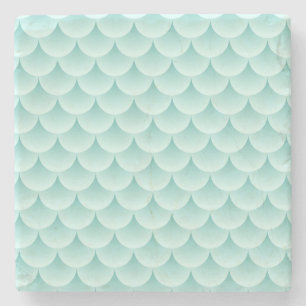 Fish Scales Pattern Stone Coaster