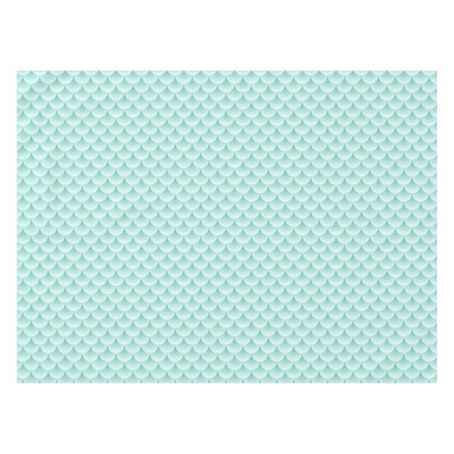 Fish Scales Pattern Tablecloth (Front (Horizontal))