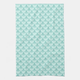 Fish Scales Pattern Tea Towel