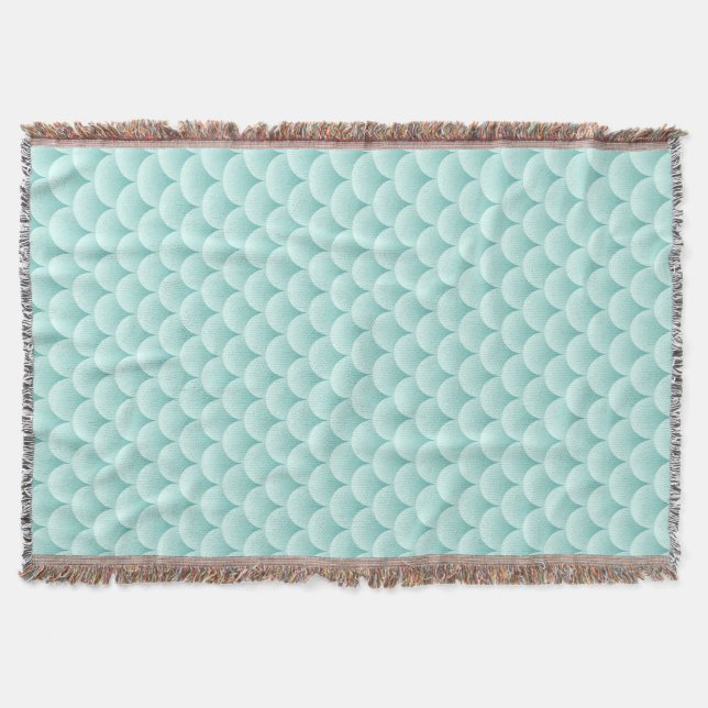 Fish Scales Pattern Throw Blanket (Front)