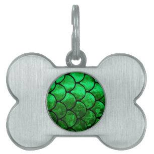fish scales pet ID tag