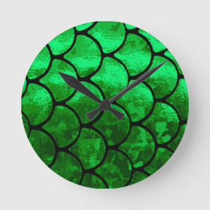 fish scales round clock