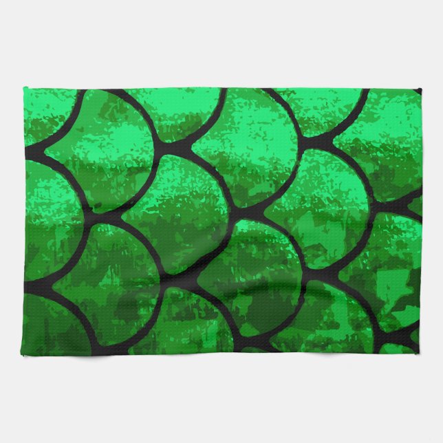 fish scales tea towel (Horizontal)