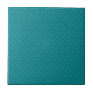 Fish scales teal colour blue green ceramic tile