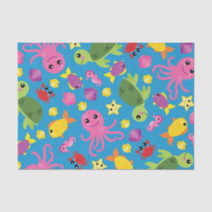 Fish Sea Ocean Kid's Birthday Aquarium Tissue Paper