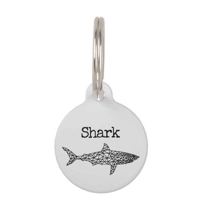 Fish Shark Pet Tag (Front)