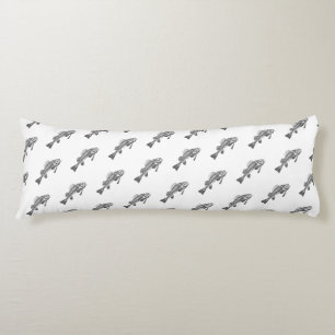 Fish skeleton body cushion