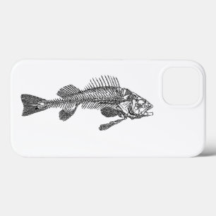 Fish skeleton iPhone 13 case