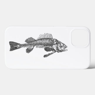Fish skeleton iPhone 13 case
