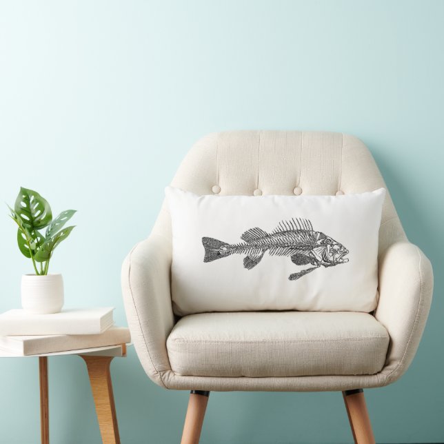 Fish skeleton lumbar cushion (Chair)