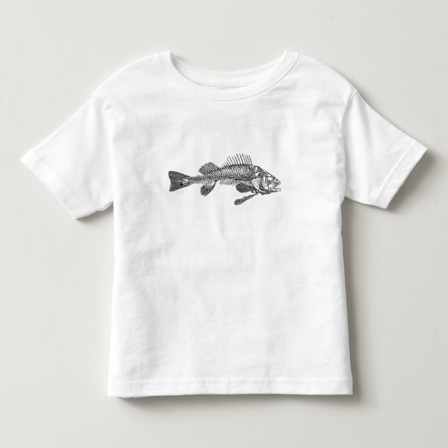 Fish skeleton toddler T-Shirt (Front)