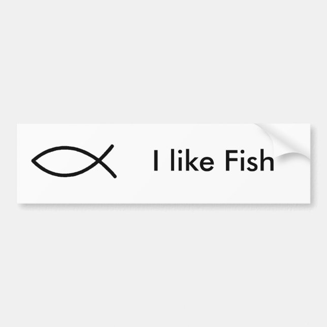 Fish Society Bumper Sticker (Front)