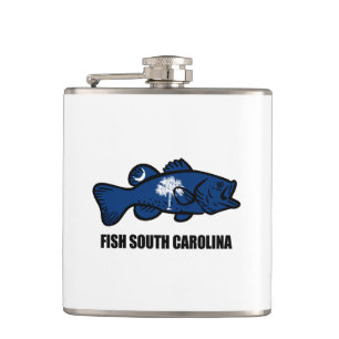Fish South Carolina Hip Flask