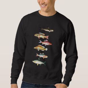 Fish Species Biology Types Of Freshwater Bait Fish Sweatshirt