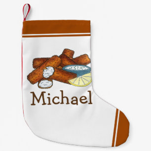 Fish Sticks Fishsticks Fish Fingers Tartar Sauce Small Christmas Stocking