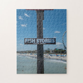 Fish Stories Told Here Jigsaw Puzzle
