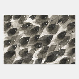 Fish Storm Wrapping Paper Sheet