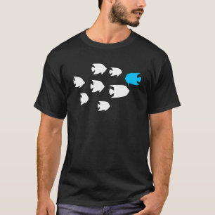Fish swim against the current in the sea T-Shirt