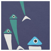 Fish Swimming in the See Fabric
