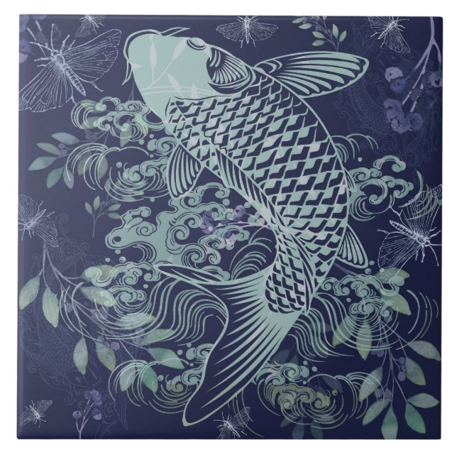 Fish Tales Ceramic Tile (Front)
