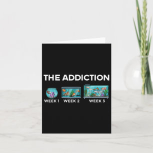 Fish Tank Art For Men Women Coral Fish Tank Lover Card