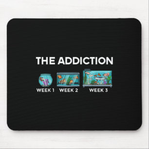 Fish Tank Art For Men Women Coral Fish Tank Lover Mouse Pad