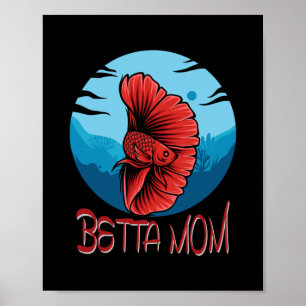 Fish Tank Betta Mum Aquarium  Poster