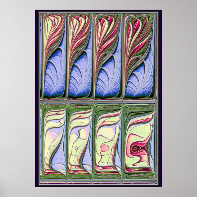 Fish Tank Fractal Poster (Front)