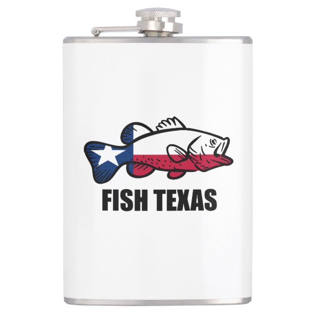 Fish Texas Hip Flask (Front)