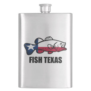 Fish Texas Hip Flask