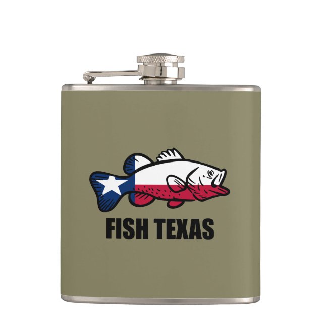 Fish Texas Hip Flask (Front)