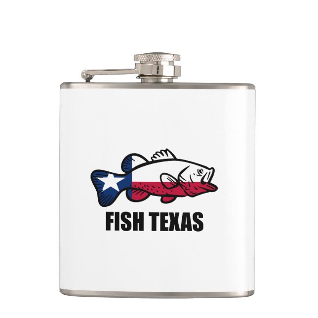 Fish Texas Hip Flask (Front)