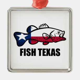 Fish Texas Metal Ornament
