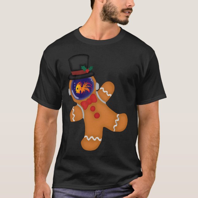 Fish the Gingerbread Man T-Shirt (Front)