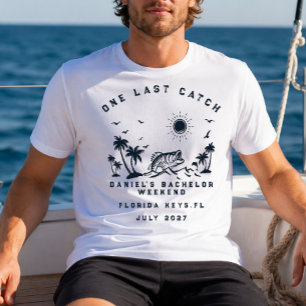 Fish Themed Fishing Weekend Trip Bachelor Party T-Shirt