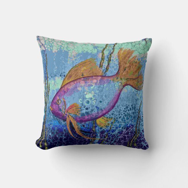 Fish Throw Pillow (Front)