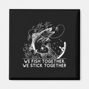 Fish Together Fathers Day Family Parents Relatives Magnet