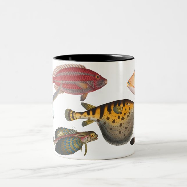 Fish Two-Tone Coffee Mug (Center)