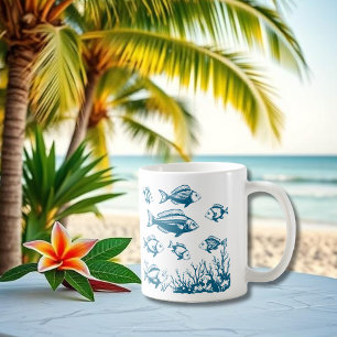 Fish Under Water-Fisherman Style Trend Coffee Mug