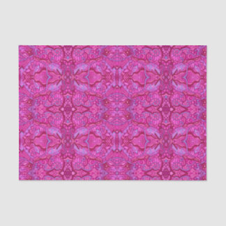 Fish Underwater Bohemian Arabesque Pattern Magenta Tissue Paper