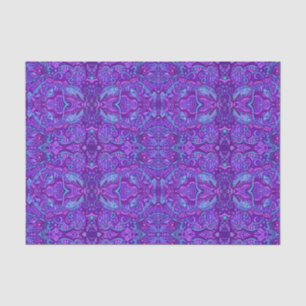 Fish Underwater Bohemian Arabesque Pattern Purple  Tissue Paper