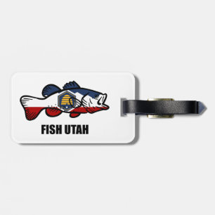 Fish Utah Luggage Tag