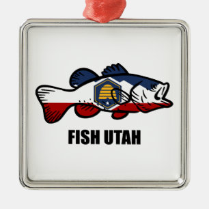 Fish Utah Metal Ornament