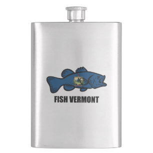 Fish Vermont Hip Flask