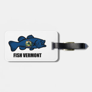 Fish Vermont Luggage Tag